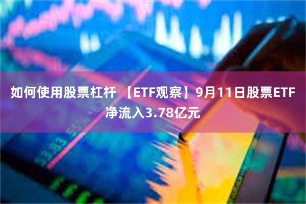 如何使用股票杠杆 【ETF观察】9月11日股票ETF净流入3.78亿元